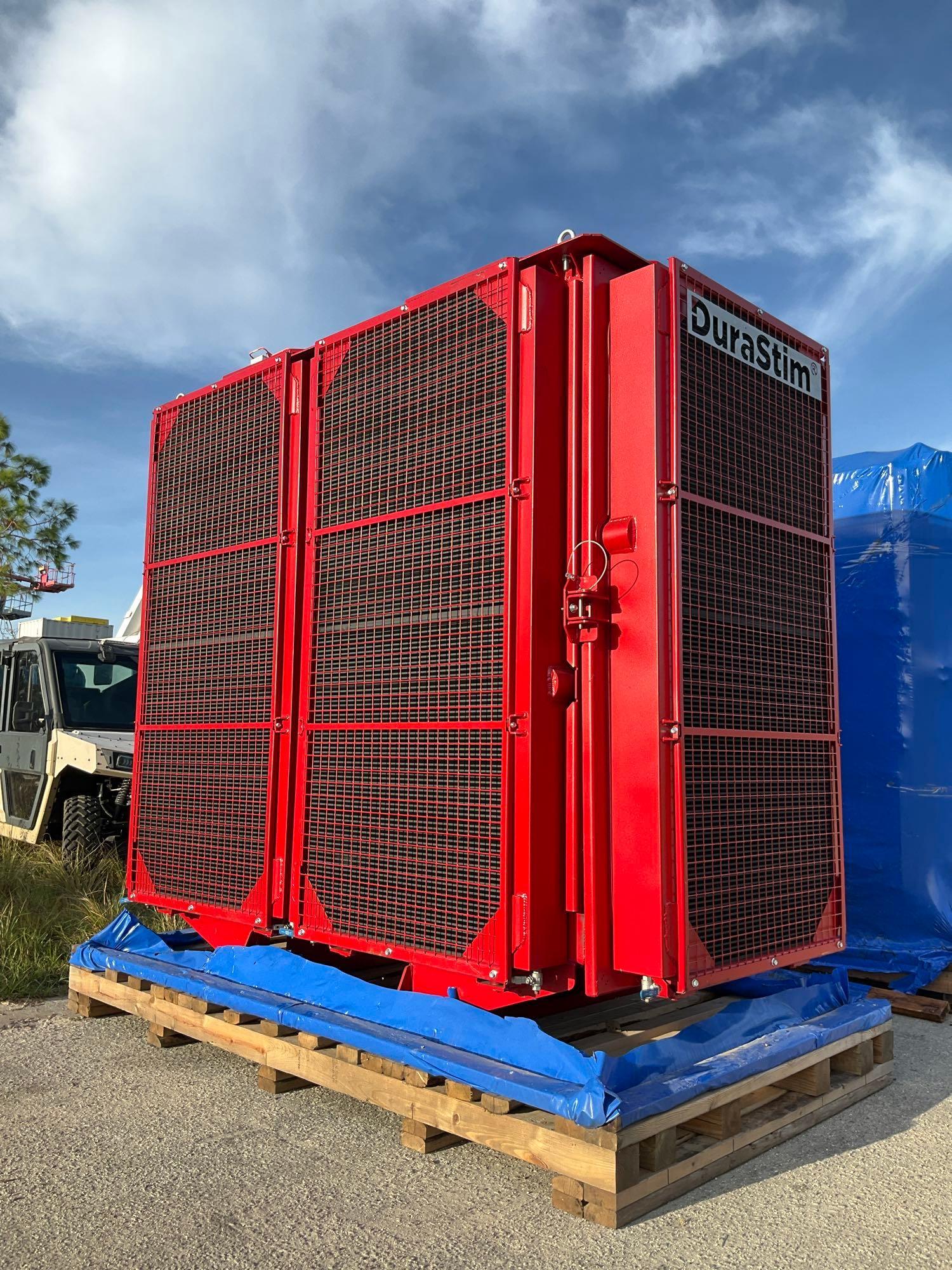New / Unused Oil Cooler Radiator, 1.5 MW to 2.2 MW, Bar and Plate, 2 of 50 hp Motors with Fans, Hydraulic Cooler, Durastim, Diesel Brand, Frac Frack Cooling, DSII-19-01-090