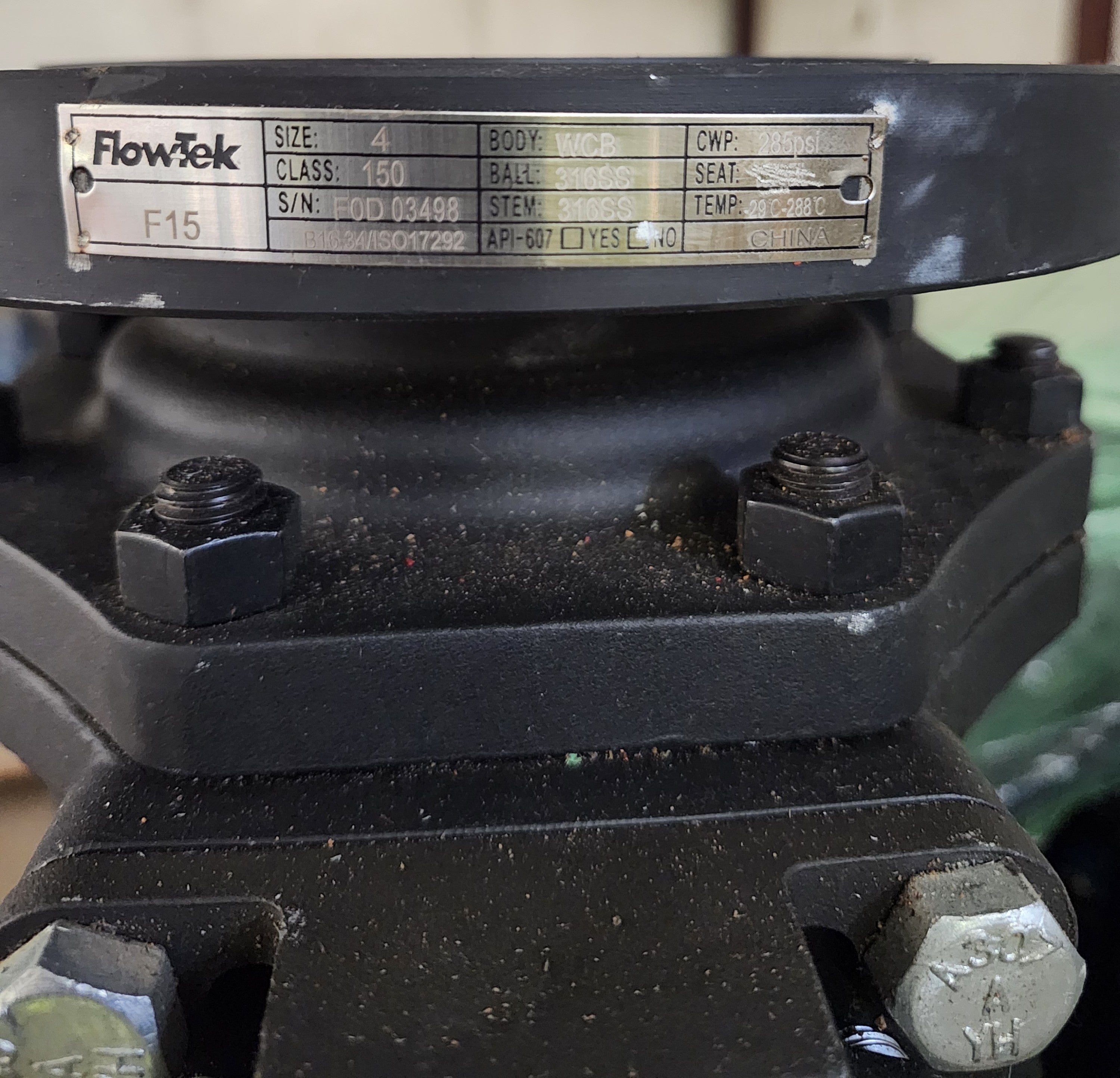 4" Ball Valve (New / Unused), Bray FlowTek 150400-11000CSJR-NN, Flanged, 316SS Stainless Ball, Stainless Stem, Carbon Steel Casing, Class 150, Texas,