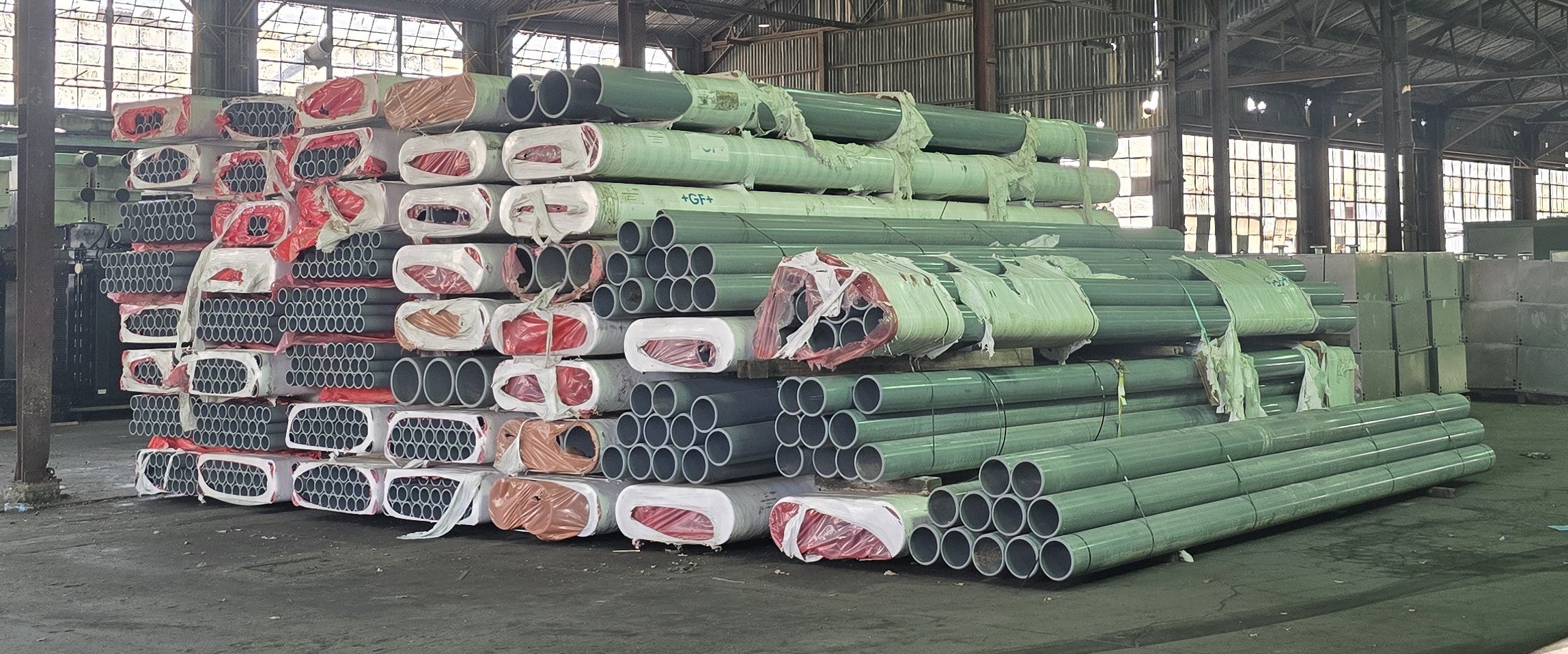 8" Schedule 80 CPVC Pipe (New / Unused), +GF+ ChlorFIT, Corzan, Plain End, Texas, H0800800CG2000