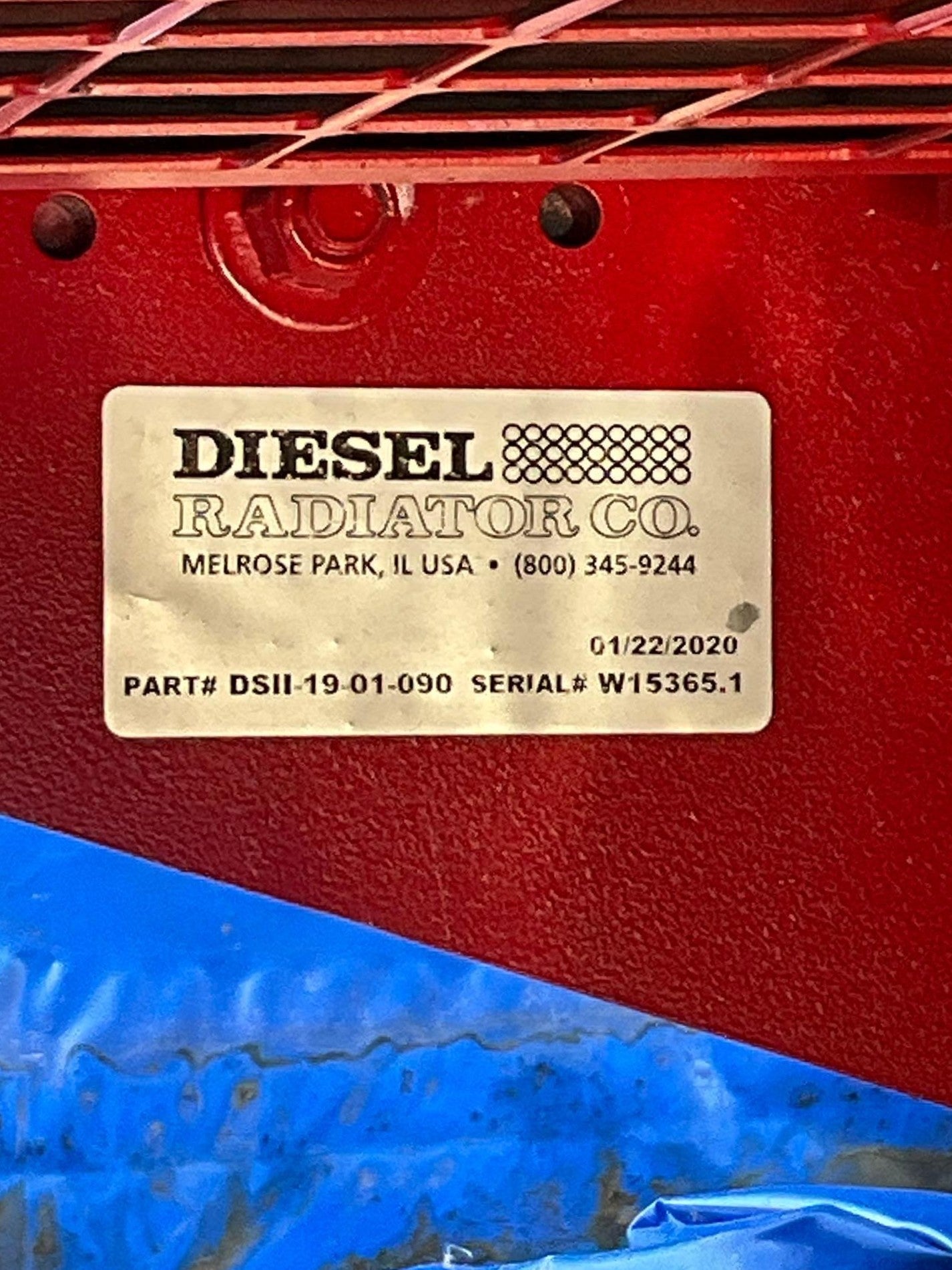 New / Unused Oil Cooler Radiator, 1.5 MW to 2.2 MW, Bar and Plate, 2 of 50 hp Motors with Fans, Hydraulic Cooler, Durastim, Diesel Brand, Frac Frack Cooling, DSII-19-01-090