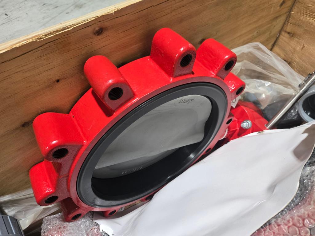 NEW Bray Series 31H 12" Lug Butterfly Valves - FKM (Viton) Seat, 316SS Disc, Gear Operated (250 PSI)