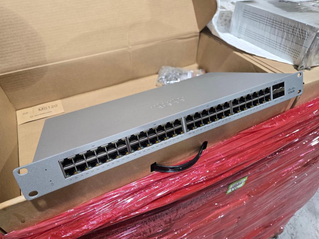 Cisco/Meraki MS120-48-HW (New / Unused / Unclaimed), 48 Port Gigabit Ethernet Switches, Texas