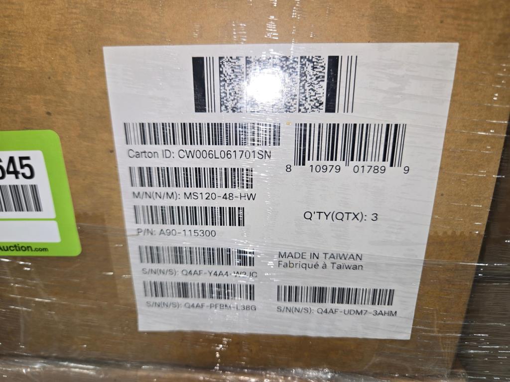 Cisco/Meraki MS120-48-HW (New / Unused / Unclaimed), 48 Port Gigabit Ethernet Switches, Texas