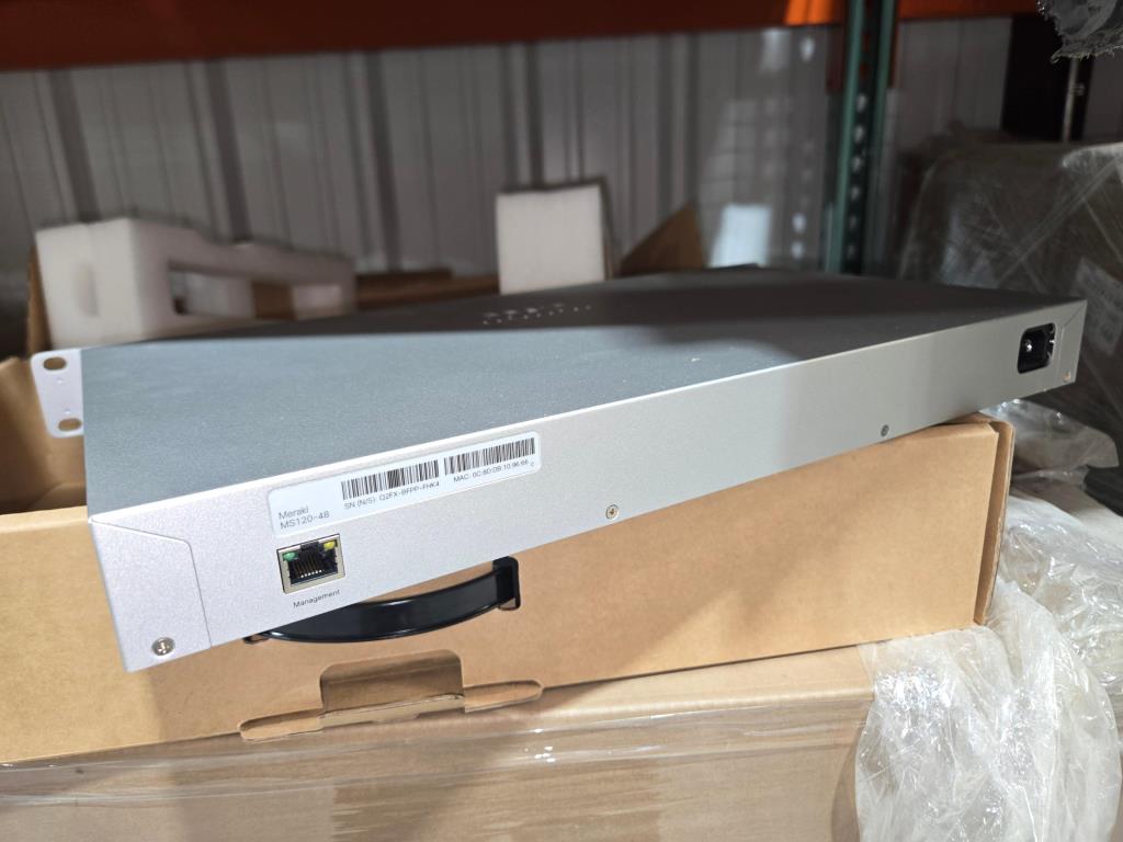Cisco/Meraki MS120-48-HW (New / Unused / Unclaimed), 48 Port Gigabit Ethernet Switches, Texas