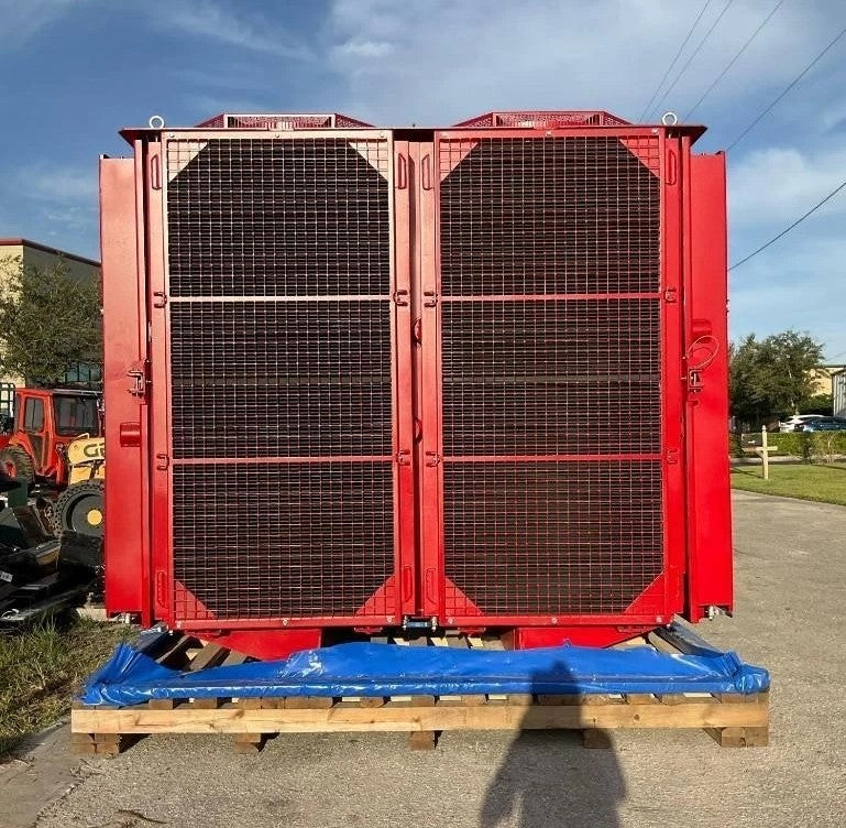 New / Unused Oil Cooler Radiator, 1.5 MW to 2.2 MW, Bar and Plate, 2 of 50 hp Motors with Fans, Hydraulic Cooler, Durastim, Diesel Brand, Frac Frack Cooling, DSII-19-01-090