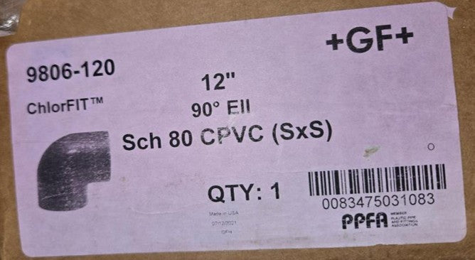 12" CPVC Fittings