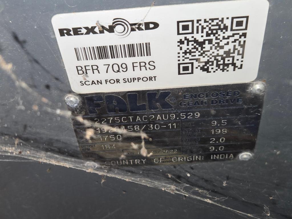 Falk Gear Drive For Cooling Tower, Matches With 150 HP WEG Motor (New / Unused), 2275CTAC2AU9-529 Year 2022 Type CTA 198hp Cooling Tower Enclosed Gear Drive. Ratio 9.5:1, Oil Capacity 8 Gallons. Input 1750rpm/Output184rpm, Texas