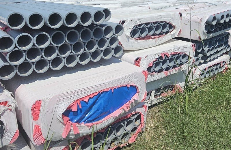 4" Schedule 80 CPVC Pipe (New / Unused), +GF+ ChlorFIT, Corzan, Plain End, Texas, H0800400CG2000
