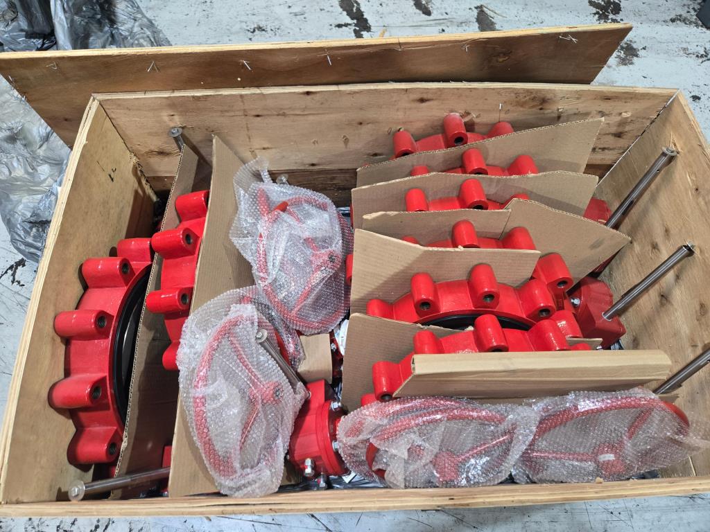 NEW Bray Series 31H 12" Lug Butterfly Valves - FKM (Viton) Seat, 316SS Disc, Gear Operated (250 PSI)