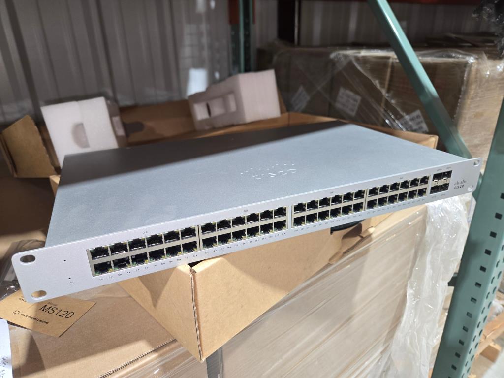 Cisco/Meraki MS120-48-HW (New / Unused / Unclaimed), 48 Port Gigabit Ethernet Switches, Texas