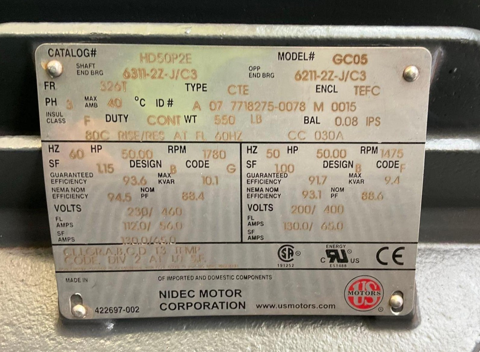 New / Unused Oil Cooler Radiator, 1.5 MW to 2.2 MW, Bar and Plate, 2 of 50 hp Motors with Fans, Hydraulic Cooler, Durastim, Diesel Brand, Frac Frack Cooling, DSII-19-01-090