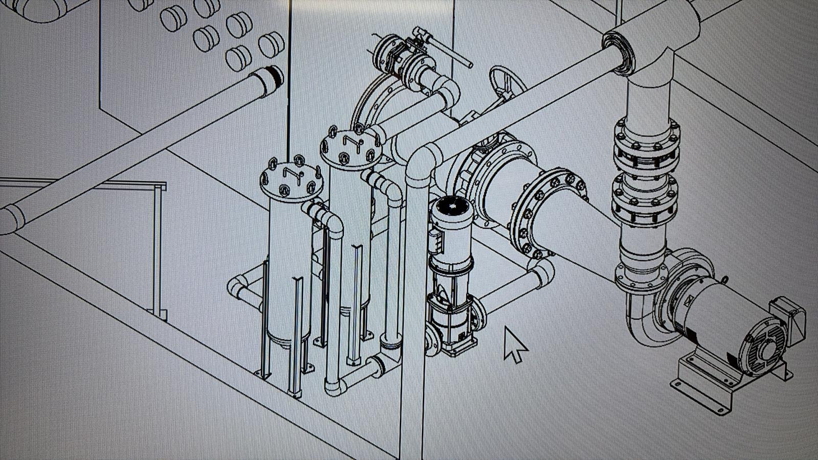 Collector Buffer Tank For Bitcoin Mining, 2.4 MW, Aluminum 5052 - 432 Antminer or 672 Whatsminers