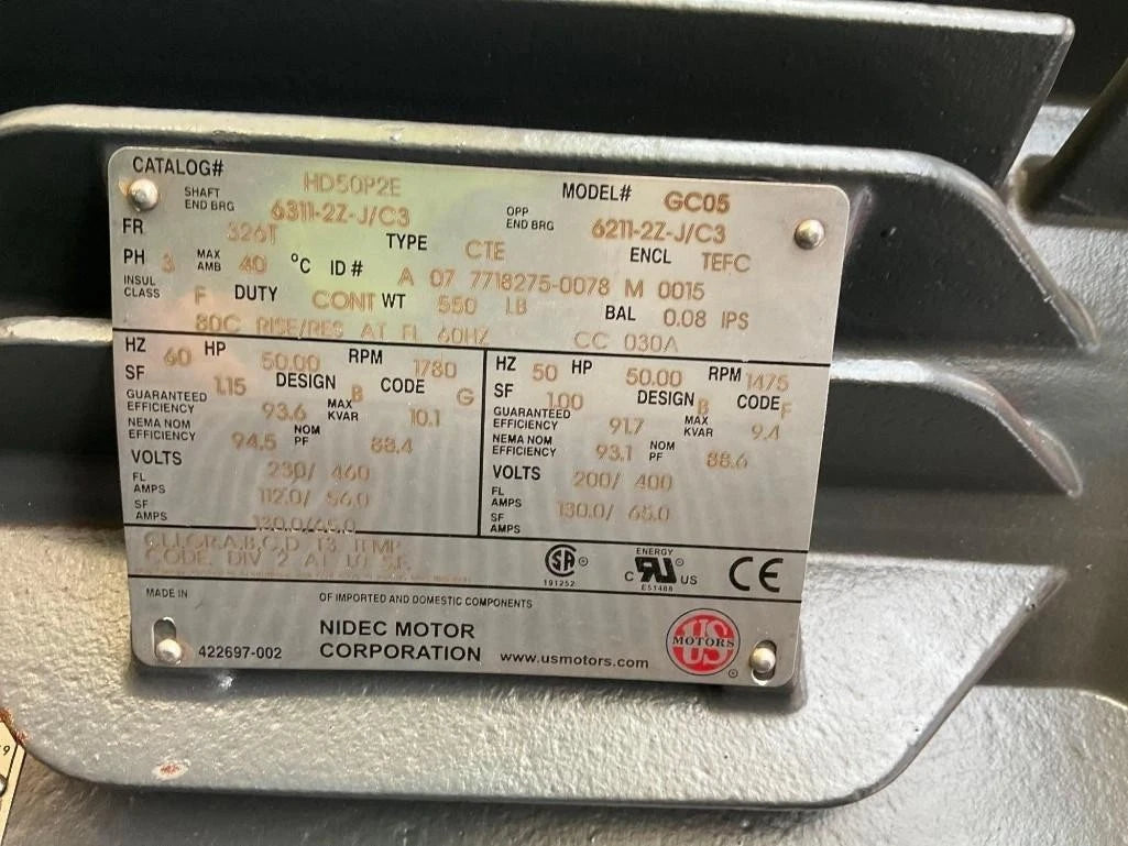 New / Unused Oil Cooler Radiator, 1.5 MW to 2.2 MW, Bar and Plate, 2 of 50 hp Motors with Fans, Hydraulic Cooler, Durastim, Diesel Brand, Frac Frack Cooling, DSII-19-01-090